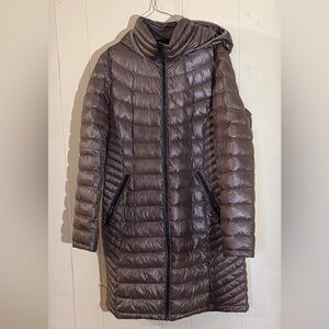 Calvin Klein Women's Quilted Puffer Coat - Brown